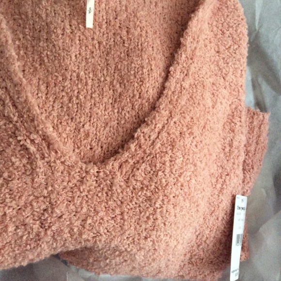 FREE PEOPLE Finders Keepers Sweater NWT S Peach - Picture 7 of 7